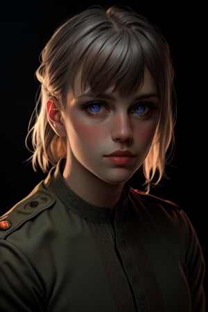 man portrait of german soldier 1945, hiperrealism, analog photography,grain photo, NATURAL PHOTOGRAPHY, DARKNESS
 BEST QUALITY, MASTERPIECE, PHOTOREALISTIC:1.9, DRAMATIC LIGHT, infinite mirror background,
,colorful_girl_v2,arshadArt,alluring_lolita_girl,anamr,xyzsankurta