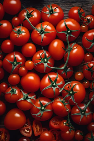 RAW natural photo Of TOMATOES RAIN,
, only one light cenital chimera, day advertising shooting, realistic photograph, sharp focus, depth of field, shoot, ,side shot, side shot, ultrahd, realistic, vivid colors, highly detailed, perfect composition, 8k, photorealistic concept art, soft natural volumetric cinematic perfect light,booth,food focus, UP THE CAMERA
