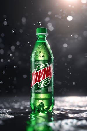 High quality, masterpiece, 4K, quality, Tyndall effect, RAW natural photo of (((perfect))) mountain dew can, fresh, water splash, water drops, only one light cenital chimera, day advertising shooting, realistic photograph, sharp focus, depth of field, shoot, ,side shot, side shot, ultrahd, realistic, vivid colors, highly detailed, perfect composition, 8k, photorealistic concept art, soft natural volumetric cinematic perfect light,booth, food focus, black background
