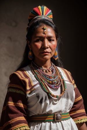 coya woman, from the bolivian highlands, folkloric dress of bolivia portrait, vintage, desaturated colors ,hd,8k, masterpiece, one light, realistic photography, hasselblad, raw, hiperrealism, medium format sensor camera, super prime cinema lens, 