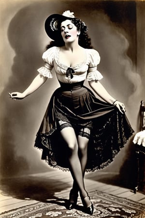 Lola Montez.  Lifting her skirt. Crying out like a wolf.  Hell raising and full of sin. Lola's dancing and showeing her skin.