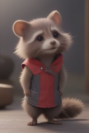 mouse, little, little stuart, little mouse, adorable, human clothing, humanoid, real, hd, focused,zhibi,Vogue,front view, side view,Rocket Raccoon,<lora:659095807385103906:1.0>