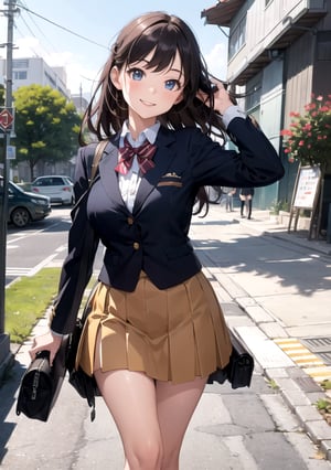 Animation, absurd, masterpiece, ultra-detailed, top quality, professional lighting, hyperdetailed, sharp detail, (light transmission), 8k, ultra-fine illustration,

BREAK,

Capture the scene of a high school girl wearing a blazer as she waits for her friend near the school gate. Her uniform should be meticulously detailed to reflect the distinct features of a school blazer.

BREAK,

Convey the girl's anticipation and excitement through her cheerful smile and posture. Her expression should radiate positivity, and her stance should suggest that she's eagerly awaiting her friend's arrival.

BREAK,

Employ professional lighting techniques to recreate the lighting conditions around the school gate area. The play of light and shadow should contribute to the realism and depth of the illustration.

BREAK,

Pay close attention to the sharp details of the girl's facial features, particularly her eyes and smile. These details allow viewers to connect with her emotions and the sense of camaraderie she feels.

BREAK,

Ensure ultra-detailed depiction of the blazer's design, including the lapels, buttons, and pocket details. These elements contribute to the overall accuracy and quality of the illustration.

BREAK,

By following these instructions, you can create a masterpiece that captures the joyful scene of a high school girl waiting for her friend near the school gate before heading home. The ultra-fine illustration brings out the atmosphere of friendship and anticipation in the school environment