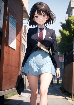 Animation, absurd, masterpiece, ultra-detailed, top quality, professional lighting, hyperdetailed, sharp detail, (light transmission), 8k, ultra-fine illustration,

BREAK,

Capture the scene of a high school girl wearing a blazer as she waits for her friend near the school gate. Her uniform should be meticulously detailed to reflect the distinct features of a school blazer.

BREAK,

Convey the girl's anticipation and excitement through her cheerful smile and posture. Her expression should radiate positivity, and her stance should suggest that she's eagerly awaiting her friend's arrival.

BREAK,

Employ professional lighting techniques to recreate the lighting conditions around the school gate area. The play of light and shadow should contribute to the realism and depth of the illustration.

BREAK,

Pay close attention to the sharp details of the girl's facial features, particularly her eyes and smile. These details allow viewers to connect with her emotions and the sense of camaraderie she feels.

BREAK,

Ensure ultra-detailed depiction of the blazer's design, including the lapels, buttons, and pocket details. These elements contribute to the overall accuracy and quality of the illustration.

BREAK,

By following these instructions, you can create a masterpiece that captures the joyful scene of a high school girl waiting for her friend near the school gate before heading home. The ultra-fine illustration brings out the atmosphere of friendship and anticipation in the school environment