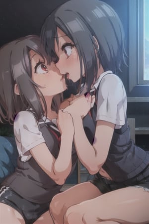 8k resolution, high resolution, masterpiece, intricate details, highly detailed, HD quality, solo, short stature, only girls, dark background, rain, scarlet moon, crimson moon, moon, moon on the background, 

Penny parker kisses Penny Parker.a kiss.a detailed kiss.a sensual kiss.the perfect kiss.kiss two girls.two girls.several girls.lesbians.yuri.

Peni Parker.red eyes.shining scarlet eyes.shining eyes.black hair.short haircut.slim build.a teenage girl.Penny Parker's clothes.school uniform.black vest.white shirt.black shorts.leather shorts.short shorts.black skirt.gentle expression.loving expression.excited expression.lustful expression,

focus on the whole body, the whole body in the frame, the body is completely in the frame, the body does not leave the frame, detailed hands, detailed fingers, perfect body, perfect anatomy, wet bodies, rich colors, vibrant colors, detailed eyes, super detailed, extremely beautiful graphics, super detailed skin, best quality, highest quality, high detail, masterpiece, detailed skin, perfect anatomy, perfect body, perfect hands, perfect fingers, complex details, reflective hair, textured hair, best quality,super detailed,complex details, high resolution,

,AGGA_ST011,ChronoTemp ,illya,Star vs. the Forces of Evil ,Captain kirb,jtveemo,JCM2,Mrploxykun