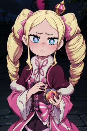 8k resolution, high resolution, masterpiece, intricate details, highly detailed, HD quality, solo, 1gìrl, loli, black desert on the background, night, rain, red stars in the sky, scarlet moon, Beatrice.blonde.Blue eyes.pink pupils.pupils in the shape of butterflies.(Beatrice's clothes).a lush pink dress.a short pink raincoat.two twisted pigtails.pigtails are tied with pink bows at the base.an emotionless expression.thoughtful expression, focus on the whole body, the whole body in the frame, small breasts, vds, looking at viewer, wet, rich colors, vibrant colors, detailed eyes, super detailed, extremely beautiful graphics, super detailed skin, best quality, highest quality, high detail, masterpiece, detailed skin, perfect anatomy, perfect body, perfect hands, perfect fingers, complex details, reflective hair, textured hair, best quality, super detailed, complex details, high resolution,  

,Shadbase ,Ankha,USA,Sonique ,Sonic,AmyRose,Blase,muffetwear,muffet,Alphys ,Gwendolyn_Tennyson,M3GEN/(Robot Girl/),Wednesday Addams  , Addams ,Smolder ,nezuko,Trixie Carter ,American Dragon,Komekko from Bakuen,pandemonica(helltaker),demon girl ,chloe,Naruto,Hinata,Betty