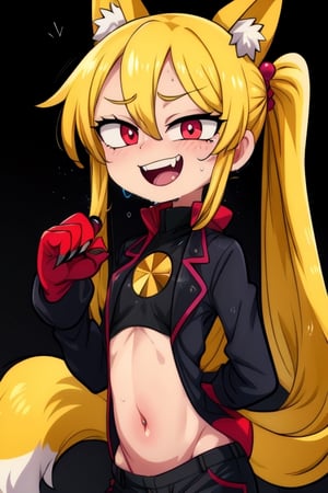 8k resolution, high resolution, masterpiece, intricate details, highly detailed, HD quality, solo, loli, short stature, little girls, only girls, dark background, rain, scarlet moon, crimson moon, moon, moon on the background, 

Red eyes.black sclera.vertical pupil.cat's pupil.glowing eyes.fangs.fox ears.a fox's tail behind his back.claws on the fingers.claw.black claws.small claws.blonde.yellow hair.long hair.straight hair.two ponytails.black scaly coat.black pants.an evil expression.grin.a joyful expression.fighting pose, 

focus on the whole body, the whole body in the frame, the body is completely in the frame, the body does not leave the frame, detailed hands, detailed fingers, perfect body, perfect anatomy, wet bodies, rich colors, vibrant colors, detailed eyes, super detailed, extremely beautiful graphics, super detailed skin, best quality, highest quality, high detail, masterpiece, detailed skin, perfect anatomy, perfect body, perfect hands, perfect fingers, complex details, reflective hair, textured hair, best quality,super detailed,complex details, high resolution,

,jcdDX_soul3142,JCM2,High detailed ,USA,Color magic,AmyRose,Mrploxykun,Sonic,perfecteyes,Artist,AGGA_ST011,AGGA_ST005,rizdraws,fairy_tail_style,Oerlord,illya,hornet,HarryDraws,jtveemo,ChronoTemp ,Star vs. the Forces of Evil ,arcane style,Landidzu,Captain kirb,Saturated colors,Color saturation 