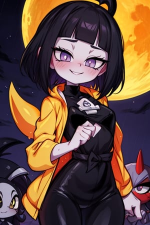 8k resolution, high resolution, masterpiece, intricate details, highly detailed, HD quality, solo, 1gìrl, loli, black desert on the background, night, rain, red stars in the sky, scarlet moon, Hinata Hyuga.black hair.short hair.pale lilac eyes.no pupils.(Hinata Hugo's clothes).(shinobi clothes).light beige jacket.black pants.an embarrassed expression.a happy expression.an innocent expression.smile, focus on the whole body, the whole body in the frame, small breasts, vds, looking at viewer, wet, rich colors, vibrant colors, detailed eyes, super detailed, extremely beautiful graphics, super detailed skin, best quality, highest quality, high detail, masterpiece, detailed skin, perfect anatomy, perfect body, perfect hands, perfect fingers, complex details, reflective hair, textured hair, best quality, super detailed, complex details, high resolution,  

,Shadbase ,Ankha,USA,Sonique ,Sonic,AmyRose,Blase,muffetwear,muffet,Alphys ,Gwendolyn_Tennyson,M3GEN/(Robot Girl/),Wednesday Addams  , Addams ,Smolder ,nezuko,Trixie Carter ,American Dragon,Komekko from Bakuen,pandemonica(helltaker),demon girl ,chloe,Naruto,Hinata