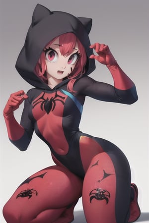 8k resolution, high resolution, masterpiece, intricate details, highly detailed, HD quality, solo, loli, short stature, little girls, only girls, dark background, rain, scarlet moon, crimson moon, moon, moon on the background, science fiction, science fiction city, red neon, blood red neon, burgundy red neon,

Black spider-man mask.red lenses.shining scarlet lenses.shiny lenses.slim build.teenage girl. Spider-Man.Miracle.a superhero.slim build.the red web.tight-fitting suit.black and red clothes.red spider print on the chest.the emblem of the red spider.spider print.red print.hood.stretched hood.fighting pose.spider pose.superhero pose,

focus on the whole body, the whole body in the frame, the body is completely in the frame, the body does not leave the frame, detailed hands, detailed fingers, perfect body, perfect anatomy, wet bodies, rich colors, vibrant colors, detailed eyes, super detailed, extremely beautiful graphics, super detailed skin, best quality, highest quality, high detail, masterpiece, detailed skin, perfect anatomy, perfect body, perfect hands, perfect fingers, complex details, reflective hair, textured hair, best quality,super detailed,complex details, high resolution,

,Overlord,neon palette,JCM2,midjourney,horror,War of the Visions  ,Artist,Gerph ,Glitching,perfecteyes,Mrploxykun,jtveemo,USA,DAGASI,Gashi Gashi,AGGA_ST011,fantai12,Captain kirb,sayman