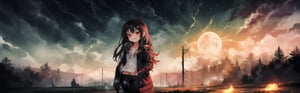 8k resolution, high resolution, masterpiece, intricate details, highly detailed, HD quality, solo, loli, black desert on the background, night, rain, red stars in the sky, scarlet moon, red stars, scarlet cosmos, snowy wasteland, black snow, scarlet lightning, apocalypse, the girl in the share, loli, black hair.long hair.developing hair.formidable aura.the scarlet aura.red eyes.glowing eyes.black coat.black pants.a cheeky smile.a cheeky expression.happy expression,

Focus on the whole body, the whole body in the frame, the body is completely in the frame, the body does not leave the frame, detailed hands, detailed fingers, perfect body, perfect anatomy, wet bodies, rich colors, vibrant colors, detailed eyes, super detailed, extremely beautiful graphics, super detailed skin, best quality, highest quality, high detail, masterpiece, detailed skin, perfect anatomy, perfect body, perfect hands, perfect fingers, complex details, reflective hair, textured hair, best quality,super detailed,complex details, high resolution,USA,JCM2,Captain kirb,jtveemo,ChronoTemp ,EpicArt,Mrploxykun