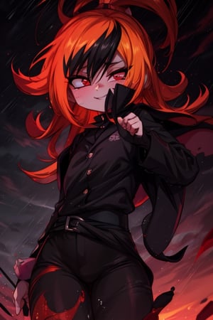 8k resolution, high resolution, masterpiece, intricate details, highly detailed, HD quality, solo, loli, black desert on the background, night, rain, red stars in the sky, scarlet moon, Naruko Uzumaki.blonde.red eyes.vertical pupils.cheeky smile.(Naruko Uzumaki's clothes).black pants.black scaly coat.a cheeky expression.funny expression.an inspired expression.cool pose.fighting pose.battle dance, focus on the whole body, the whole body in the frame, small breasts, vds, looking at viewer, wet, rich colors, vibrant colors, detailed eyes, super detailed, extremely beautiful graphics, super detailed skin, best quality, highest quality, high detail, masterpiece, detailed skin, perfect anatomy, perfect body, perfect hands, perfect fingers, complex details, reflective hair, textured hair, best quality, super detailed, complex details, high resolution,  

Gwendolyn_Tennyson,JCM2,Wednesday Addams  ,Shadbase ,Artist,HarryDraws,haruno sakura,Naruto,Mrploxykun,Naruko