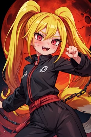 8k resolution, high resolution, masterpiece, intricate details, highly detailed, HD quality, solo, loli, 1_girls, dark background.black desert.scarlet moon.red moon.moon.rain, Naruko uzumaki.red eyes.blonde.yellow hair.two ponytails.Naruko uzumaki clothes.shinobi clothes.black scaly coat.black pants.elongated tongue.long tongue.big tongue.flaunt.fighting pose.glowing eyes.a cheeky smile.funny expression.a joyful expression, a fighting scythe in crayfish.a black blade with red edges.black metal handle.two-meter braid.the base of the blade is wrapped in chains, a giant fox behind Naruko.ghostly fox. red wool.red aura.tail.bared fangs.fighting pose, looking at the camera, focus on the whole body, the whole body in the frame, small breasts, rich colors, vibrant colors, detailed eyes, super detailed, extremely beautiful graphics, super detailed skin, best quality, highest quality, high detail, masterpiece, detailed skin, perfect anatomy, perfect body, perfect hands, perfect fingers, complex details, reflective hair, textured hair, best quality,super detailed,complex details, high resolution,

,jtveemo,himenoa,Star vs. the Forces of Evil ,Naruto,Landidzu,arcane style,Oerlord,DAGASI,Karin