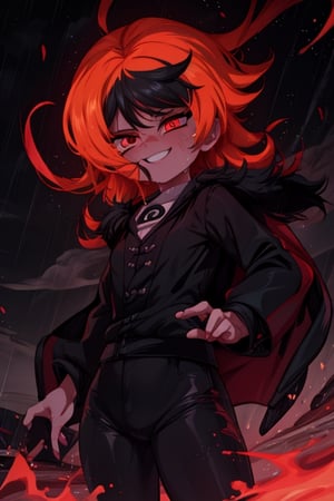 8k resolution, high resolution, masterpiece, intricate details, highly detailed, HD quality, solo, loli, black desert on the background, night, rain, red stars in the sky, scarlet moon, Naruko Uzumaki.blonde.red eyes.vertical pupils.cheeky smile.(Naruko Uzumaki's clothes).black pants.black scaly coat.a cheeky expression.funny expression.an inspired expression.cool pose.fighting pose.battle dance, focus on the whole body, the whole body in the frame, small breasts, vds, looking at viewer, wet, rich colors, vibrant colors, detailed eyes, super detailed, extremely beautiful graphics, super detailed skin, best quality, highest quality, high detail, masterpiece, detailed skin, perfect anatomy, perfect body, perfect hands, perfect fingers, complex details, reflective hair, textured hair, best quality, super detailed, complex details, high resolution,  

Gwendolyn_Tennyson,JCM2,Wednesday Addams  ,Shadbase ,Artist,HarryDraws,haruno sakura,Naruto,Mrploxykun,Naruko