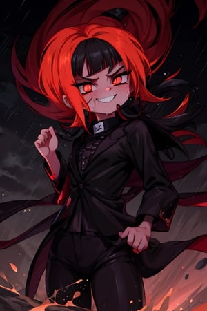 8k resolution, high resolution, masterpiece, intricate details, highly detailed, HD quality, solo, loli, black desert on the background, night, rain, red stars in the sky, scarlet moon, Naruko Uzumaki.blonde.red eyes.vertical pupils.cheeky smile.(Naruko Uzumaki's clothes).black pants.black scaly coat.a cheeky expression.funny expression.an inspired expression.cool pose.fighting pose.battle dance, focus on the whole body, the whole body in the frame, small breasts, vds, looking at viewer, wet, rich colors, vibrant colors, detailed eyes, super detailed, extremely beautiful graphics, super detailed skin, best quality, highest quality, high detail, masterpiece, detailed skin, perfect anatomy, perfect body, perfect hands, perfect fingers, complex details, reflective hair, textured hair, best quality, super detailed, complex details, high resolution,  

Gwendolyn_Tennyson,JCM2,Wednesday Addams  ,Shadbase ,Artist,HarryDraws,haruno sakura,Naruto,Mrploxykun,Naruko