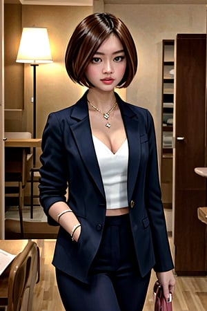 irrresistible-1girl, sophto, mix-of-hair-styles, officelady-outfit, open-blazer-having-necktie, slacks, jewelry, (((dating-pov))), Enhance, classroom, indoors-at-noon, soft-key-lighting, photo background, multi_effects,<lora:659111690174031528:1.0>