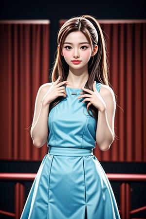 (((beauty)))-moment-of-1girl, bishoujo-in-her-preteens, unique-messy-ponytail, unique-physique, realistic-detailed-skin, (((Ultra-HD-photo-same-realistic-quality-details, casual))), remarkable-colors, high-fashion, long-dress, holding, purse, hair-ornaments, frills, overly-tight-skirt, bodycon, unique-model-poses, (((relaxed, supporting-pose))), unique-background, dramatic-optimal-rim-lighting, shot-on-digital-cinematic-camera, Hyper Realistic, sullyoonlorashy, Daughter of Dragon God,<lora:659111690174031528:1.0>
