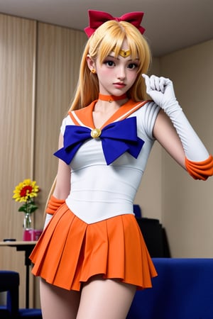 (((notice-me-senpai!))), irresistible-1girl, stern, unique-mix-of-natural-hair-styles, blondle-hair, natural-skin-tone, unique-physique, (((red bow, orange choker, jewelry, sailor senshi uniform, orange skirt, orange sailor collar, elbow gloves, tiara))), sv1, bodycon, no-virgin-anymore, (((relaxed))), over-intricate-background, soft-natural-lighting, in-full-view, (((Ultra-HD-photo-same-realistic-quality-details))), remarkable-colors, Color Booster, hermosotwns,<lora:659111690174031528:1.0>