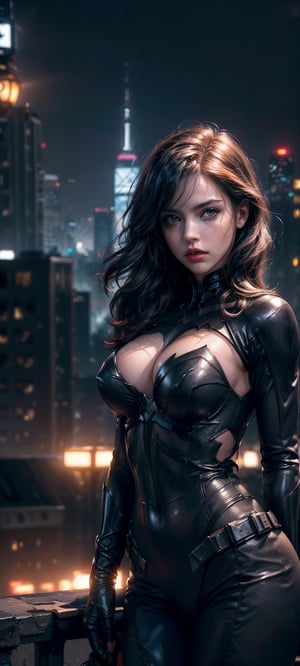 ((Masterpiece, Top Quality, High Resolution, Photorealistic, Raw, 8K wallpaper)), (huge stunning goddess shot, very hot and sexy, jaw dropping beauty, perfect proportions, beautiful body, slim body beauty: 1.4), batman standing on Rooftop overlooking city skyline at night, gotham city background, nighttime in gotham city, gotham city, from movie batman, gotham city double exposure, gotham city style, film still of batman, metropolis filmic gotham city, cyberpunk batman, still image from batman movie, in batman movie still cinematic, gotham setting, the batman, gotham,Sexy Women