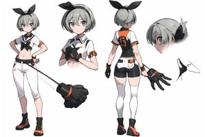 multiple views, Model sheet, masterpiece, best quality, looking at viewer, sugimori ken \(style\), {big milkers} (full body), 1girl,  {{{ pokemonbea, pokemonbea-lora-nochekaiser, pokemonbea, blue eyes, dark skin, dark skinned woman, gray hair, hair between eyes, short hair, ribbon, hairband, headband, black ribbon, black headband, BREAK monkey, navel covered, shorts, simple glove, glove, crop top, white crop top, short sleeves, collar, white shorts,BREAK inside, dojo,BREAK looking at viewer, (jean photo: 1.5),BREAK < GoodHands -beta, (masterpiece:1.2), best quality, high resolution, unity 8k wallpaper, (artwork:0.8), (beautiful detailed eyes:1.6), extremely detailed face, perfect lighting, CG extremely detailed, (perfect hands, perfect anatomy), }}}, semi-nude, mom and daughter, 1girl, {White background} <<big milkers>> SMAce, masterpiece, best quality, , masterpiece, {{illustration}}, {best quality}, {{hi res}},tashigi,glasses,AGE REGRESSION,kinomoto sakura,Cardcaptor_Sakura,Bianca