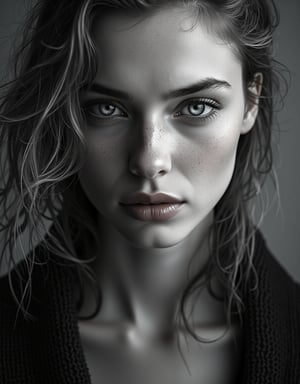 ((Style Peter Lindberg 0.4; Lee Jeffries 0.6)), ((masterpiece: 1.2), (best quality, ultra detailed, photo realistic: 1.37) high quality, high definition, super detailed, unreal engine, award-winning photograph, ultra realistic photography, 3d, 8k, cinematic lighting, volumetric lights, hard edge lighting, hyper-realistic photography, HDR, volume,  represent a realistic female POPEYE.