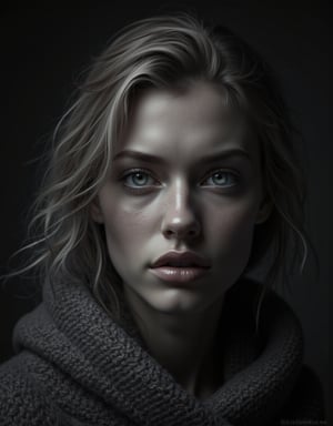 ((Style Peter Lindberg 0.4; Lee Jeffries 0.6)), ((masterpiece: 1.2), (best quality, ultra detailed, photo realistic: 1.37) high quality, high definition, super detailed, unreal engine, award-winning photograph, ultra realistic photography, 3d, 8k, cinematic lighting, volumetric lights, hard edge lighting, hyper-realistic photography, HDR, volume,  represent a realistic female POPEYE.