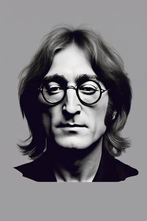 RAW natural photo of john lennon, hungry, no muscles, slim boby, realisct, no friendly, ((full body)), sharp focus, depth of field, shoot, ,side shot, side shot, ultra hd, realistic, vivid colors, highly detailed, perfect composition, 8k artistic photography, photorealistic concept art, soft natural volumetric cinematic perfect light, black background studio,OHWX,OHWX WOMEN 