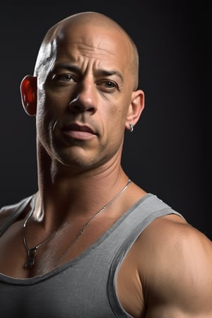 RAW natural photo OF vin diesel, no muscles, slim body, realisct, no friendly, ((full body)), sharp focus, depth of field, shoot, ,side shot, side shot, ultra hd, realistic, vivid colors, highly detailed, perfect composition, 8k artistic photography, photorealistic concept art, soft natural volumetric cinematic perfect light, black background studio, ,OHWX, naked, full nude,OHWX WOMEN,