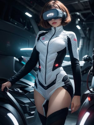 8K,full_body_esbian,voluptuous_breasts:1.3,(head-mounted display):5,LED line eye,(regulator):1.5,(acrobatic pose):3,(jumping):2, (nose blush):1.5,futuristic headphone,inside spacestation,glossy,metallic,extremely_shiny_very_hard_armor:1.3,cyberpunk,mecha_beauty,highest_quality,intricate_details,tabletop,chiaroscuro,large_breasts,ultra_realistic_bust_photos,highly_detailed_Nikon_video_capture:1.3,beautiful_navel,human_skin_type,very_realistic_human,round_eyes,incredible_iris_details,precise_fingers,flawless_limbs,Caucasian_21_year_old_female,very_fair_skin,naturally_closed_mouth,natural_areolas,natural,gazing_eyes,natural_body,youthful,feminine_face,feminine_body,round_faced,small_face,soft_cheeks,looking_at_camera,balanced_face,drooling_eyes,body_with_human_like_proportions,slightly_longer_arms,considerably_long_torso,slightly_larger_hands,human_face,shining_aquamarine_silver_hair,cool_cute_short_hair,futuristic_background,8_head_tall_figure,purple_eyes,thin_silver_eyebrows,gentle_double_eyelids,gentle_face,mechanical_background,Blade_Runner,machine_gun_possession:1.5,machine_gun_firing:1.4,holding_machine_gun:1.6,female_RoboCop:1.3,Ghost_in_the_Shell,Tron,Space_Sheriff_Gavan,knock,police_officer,nighttime_background,no_makeup,Hollywood_sci_fi_movie_quality,New_York_year_5000,teal_and_orange,height_1cm,leg_length_80cm,head_length_21cm,very_subtly_knock_kneed,attacking_posture:1.9,fierce_attacking_posture:1.9,raising_right_arm:1.9,massive_red_rays_from_glowing_chest:1.9,destruction:1.9.,light,breakdomain