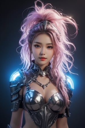 Hot, sexy, beautiful body, wet body, smiling, translucent armor, round chest, underbust, nice waist, wide waist, big breasts, sexy, cutte, young, pretty face, touch chest, wet body, smiling face, knuckles between legs, visibility from above, standing, legs spread, hands wrapped around her chest, milk dripping down her chest, naked,