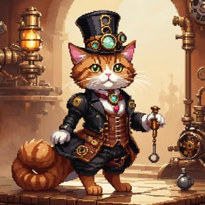 1 cat, HZ Steampunk,pixel,