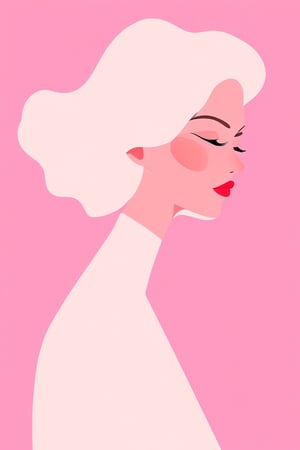 minimalism,light pink background,high quality, 1 beautiful woman,
