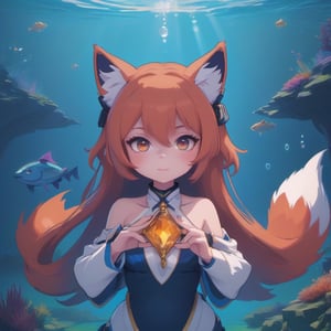 girl,shenshou,Spirit Fox Pendant,underwater,mecha,6000