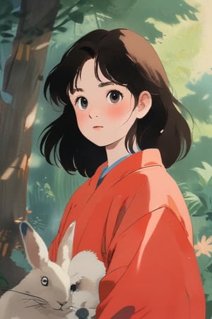 1girl, portrait,ghibli