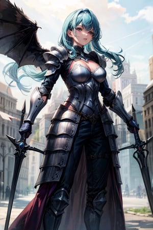 masterpiece,best quality,(MordredFullArmor,full armor,armor),holding sword,MordredPendragon:0.9,