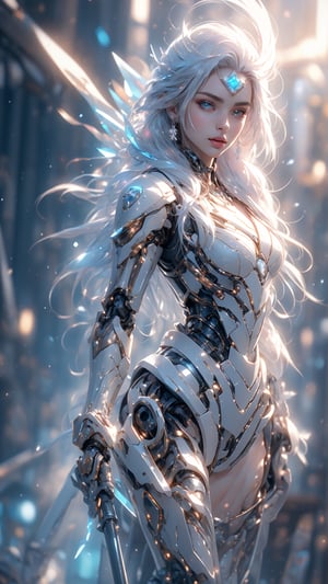 (intricate detailed:1.2), highly detailed,
perspective, detailed background, background blur, focus, blurry background, (vibrant color:1.2), depth of field, Full body realistic photo of beautiful Elsa from Frozen, Lily Collins, Morena Baccarin, platinum blonde braideded hair, tight suit, icy blue colors, ice blue metal, glass scifi Space helmet,  dynamic power pose, mirrored floor, and the anime series ace, Post-apocalyptic, Bio-Robotic Art, Fantasy Digital Painting, alien ice planet Landscapes, Biomechanical Sculpture, Kemono, Beautiful Girl Turned to the Camera, Ice Winter Background, intricate snowflake patterns, Glass weapons, 3D Vector Art, Greg Rutkowski,  Detailed face, Detailed eyes, 1 girl,Realism