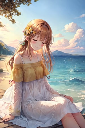  peaceful times we long for, when worries float away and contentment drifts in like a sigh. May this image remind you of summer's golden glow, warm and hazy and full of memory