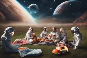 Just a picnic in Space photo real