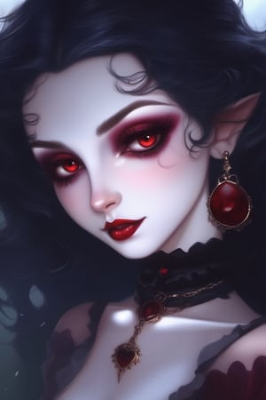 Beautiful, elf, pale skin, black hair, purple eyes, detailed eyes, floating hair, long hair, shimmering hair, disheveled hair, black choker, rain, red lighting, anime shading, gothic castle, dark clouds, crimson moon, full moon, 8k, detailed hair, detailed eyes, detailed face, freckles, cinematic lighting, cinematic, selfie, small boobs, gothic dress,
For so long now I've been coming to your rescue,
Got me thinkin' I'll get you.
And I'm serious when I say I'm over it.
I'm over it,
And your lies.
That you'll stick around.
Stay on my side of town.
Now I'm covered in blood,
And I'm feeding off your pretty little lies.

Creepy girls you're just my style.
Blood red lipstick, you don't smile.
Falling victim to your fantasy.
Damn, I love it that you're so creepy.

Now you're risking it all,
For some pinup doll.
For once why can't you just come and chase me?
Dig up my grave and save my body.
Now I'm rotting to the bone,
But my heart's still beating.
Hoping you won't leave me.

Creepy girls you're just my style.
Blood red lipstick, you don't smile.
Falling victim to your fantasy.
Damn, I love it that you're so creepy.

You're so creepy.
You're so creepy.

Drinks in the AM.
Drugs in the PM.
Treats all the boys like she don't need 'em.

Creepy girls you're just my style.
Blood red lipstick, you don't smile.
Falling victim to your fantasy.
Damn, I love it that...

You're So Creepy!

Creepy girls you're just my style.
Blood red lipstick, you don't smile.
Falling victim to your fantasy.
Damn, I love it that you're so creepy.