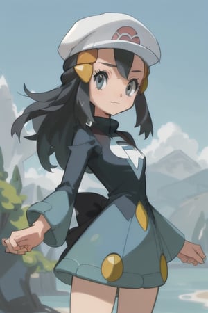 dawn \(pokemon\),cute, beautiful, detailed,mature_female,poekom cap
