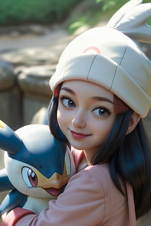 DAWN \(POKEMON\), cute ,with piplup Pokemon 