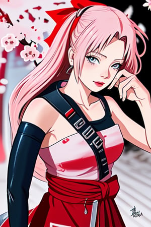 Lisa in saukra cosplay asthetic,sakura haruno,lalisamanoban