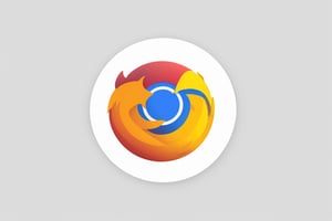 a (Google Chrome icon) [firefox: google chrome: 0.5], on write background, concept, ui design, icon, bold stroke