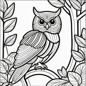 coloring book, bold line art. White and black minimalistic draw coloring page for owl. Defined lines. Clean Drawn. Vector, Coloring Page, Bold line art, Coloring Book, Outline, 
Coloring, Coloring Sheet, Coloring Book, Coloring Page, Black and white, illustration, Draw,

