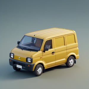 cute 3D isometric model of a suzuki carry | blender render engine niji 5 style expressive,3d isometric,3d style