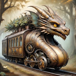 image of dragon train, outdoors, , tree, bird, animal, leaf, , bug, plant, nature, bear, squirrel, deer,perfect light,retroartstyle
(masterpiece), (top quality), (best quality), (official art), (beautiful and aesthetic:1.2), (stylish pose), (fractal art:1.3), (pastel theme: 1.2), ppcp, perfect, in the style of esao andrews,more detail XL,dragon train