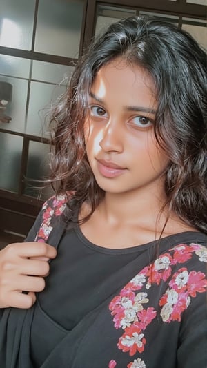 beautiful cute young attractive indian teenage girl, village girl, 18 years old, cute, medium black_hair, colorful hair, warm, dreass, in a car, full boddy, bangladesh,Size 32 25 34