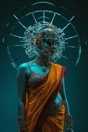 Futuristic radiation Mask on a mallu woman, in saree, navel. Full body, midriff exposed navel show, Cinematic colour grading, teal and orange lighting, 

fantasy beauty, biochemiluminescence, art nouveau, bright colors,  optical illusion 3D art), detailed textures, high quality, high resolution, high precision, realism , color correction, proper lighting settings, harmonious composition, Behance works,Details,Details,Texture,Details,weird_futuristic_fashion,Cosplay 

Side boob A stunning intricate full color portrait of (sks woman:1), midriff , epic character composition, in Dune, This breathtaking photograph, shot on a Canon 1DX with a 50 mm f/2.8 lens, beautifully showcases the raw and authentic beauty of life. high resolution 8k image quality, sharp focus, natural lighting, subsurface scattering, f2, 35mm ,Detailedface,poojah,arshadArt ,Hourglass thin waist,Technology,Navel queen