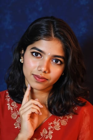 indian woman, a beautiful girl, brown eyes, gorgeous actress, Indian,  portrait photo, cinematic lighting,Sahana15 