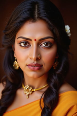 Raw photo of (18yo Kerala Beautiful young woman:1.1, (best quality, highres, ultra-detailed:1.2), This breathtaking photograph, shot on a Canon 1DX with a 50 mm f/2.8 lens, beautifully showcases the raw and authentic beauty of life. high resolution 8k image quality, vibrant colors, glowing dimond, glowing eyes, realistic Raw photo, realistic lighting, traditional, exotic beauty, mesmerizing eyes, girl, 35mm photo,hubg_beauty_face