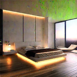 minimalist bedroom architectural design,modern concept